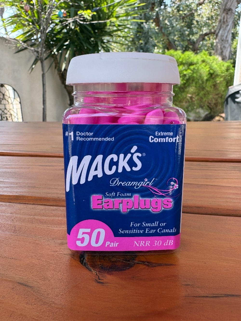 NWT Earplugs Mack's Dreamgirl Soft Foam 30 Decibels, 50 Pairs, Pink